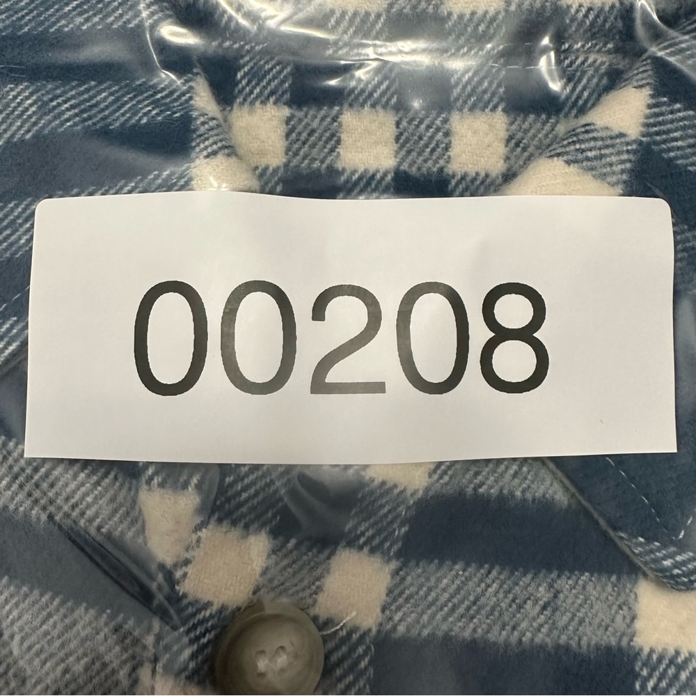 Zara Women’s Blue and White Checkered Cotton Shirt Size L - Picture 12 of 12